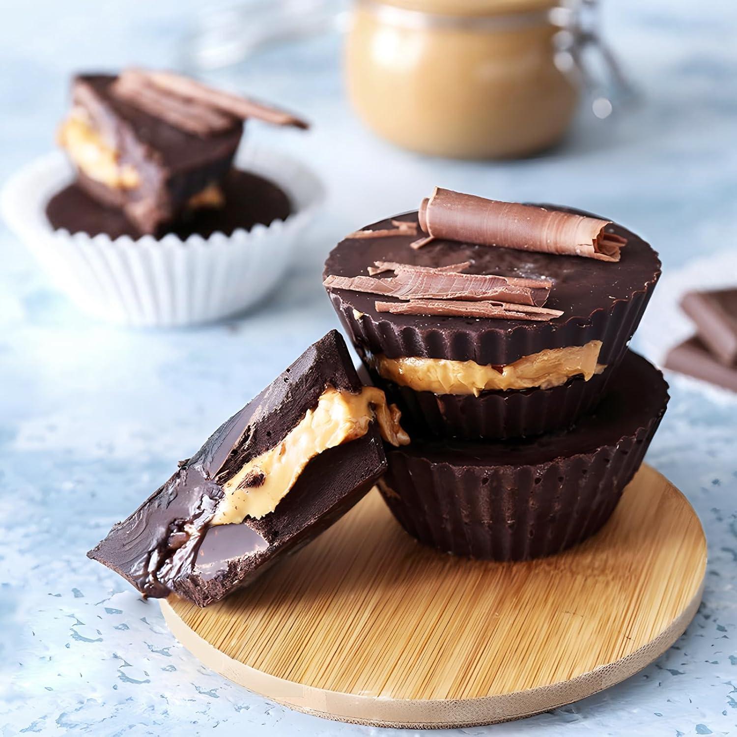 Moldes de Silicona CLUEWR para Taza de Mantequilla de Maní - 3 Pcs