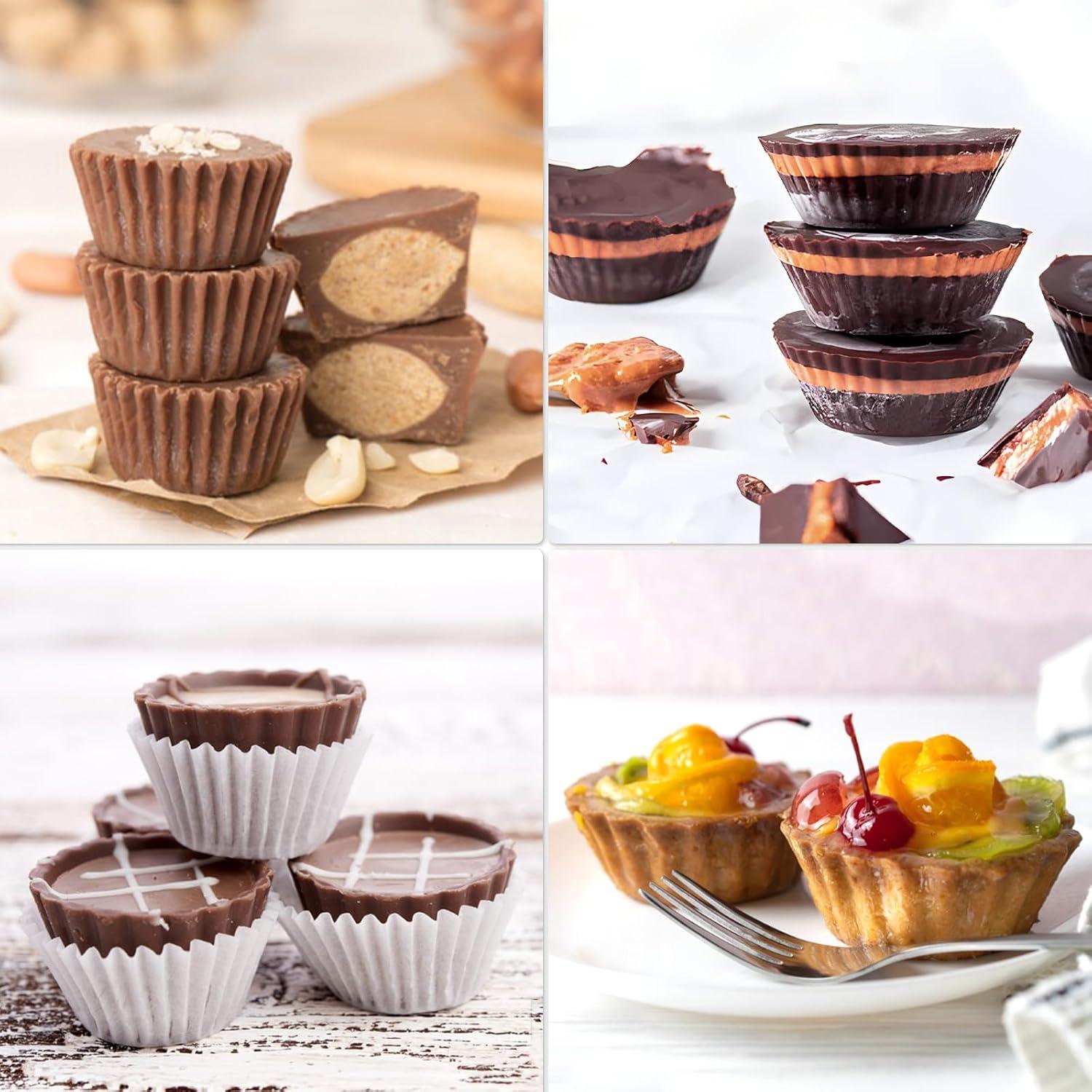 Moldes de Silicona CLUEWR para Taza de Mantequilla de Maní - 3 Pcs