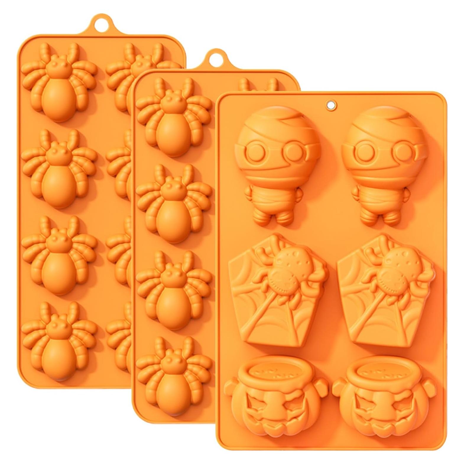 Set de 3 Moldes de Silicona Halloween Sinirttou 22 Cavidades