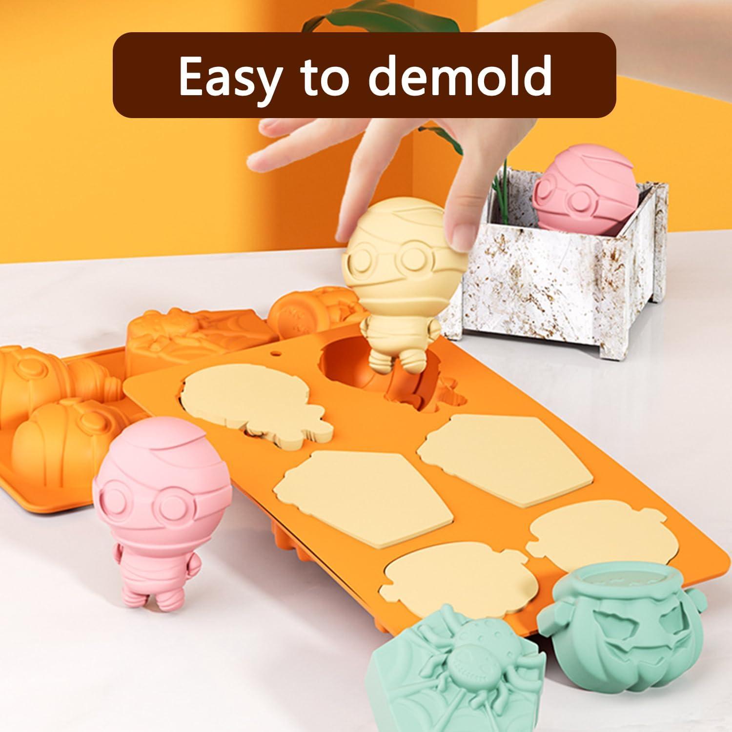 Set de 3 Moldes de Silicona Halloween Sinirttou 22 Cavidades