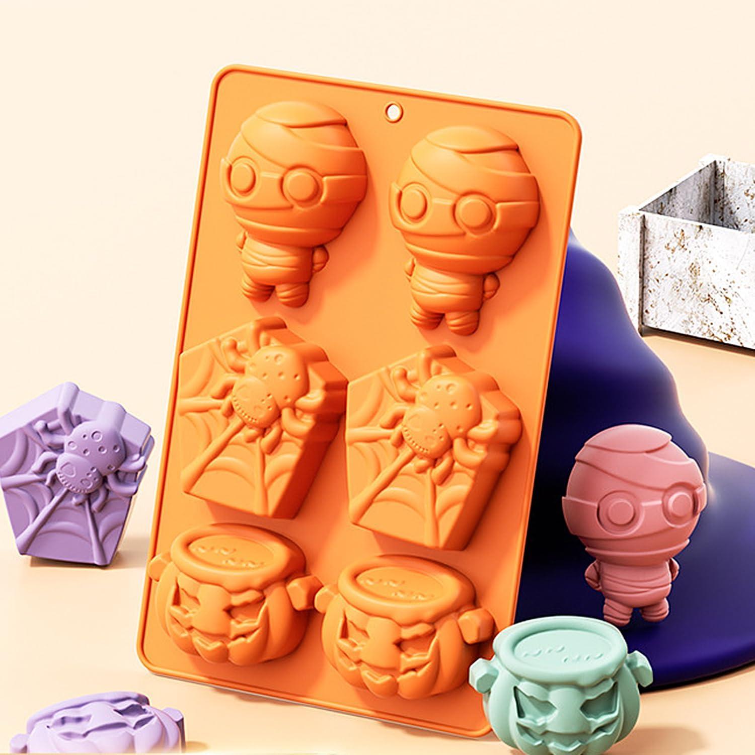 Set de 3 Moldes de Silicona Halloween Sinirttou 22 Cavidades