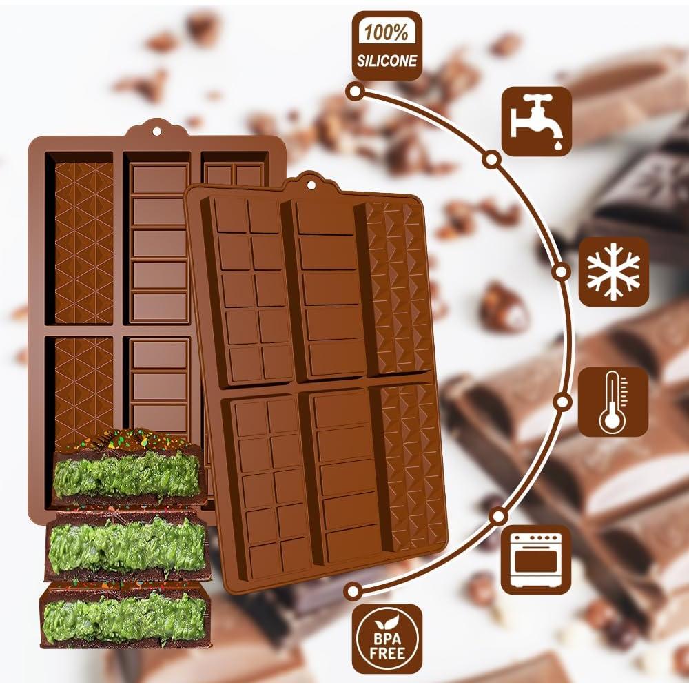 Moldes de Chocolate Silicona BENEKIY 6 Cavidades 27x17 cm