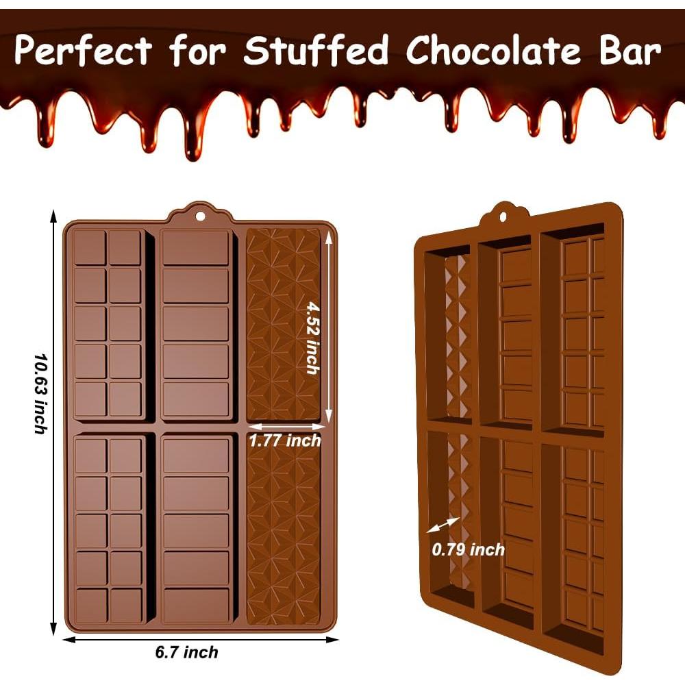 Moldes de Chocolate Silicona BENEKIY 6 Cavidades 27x17 cm