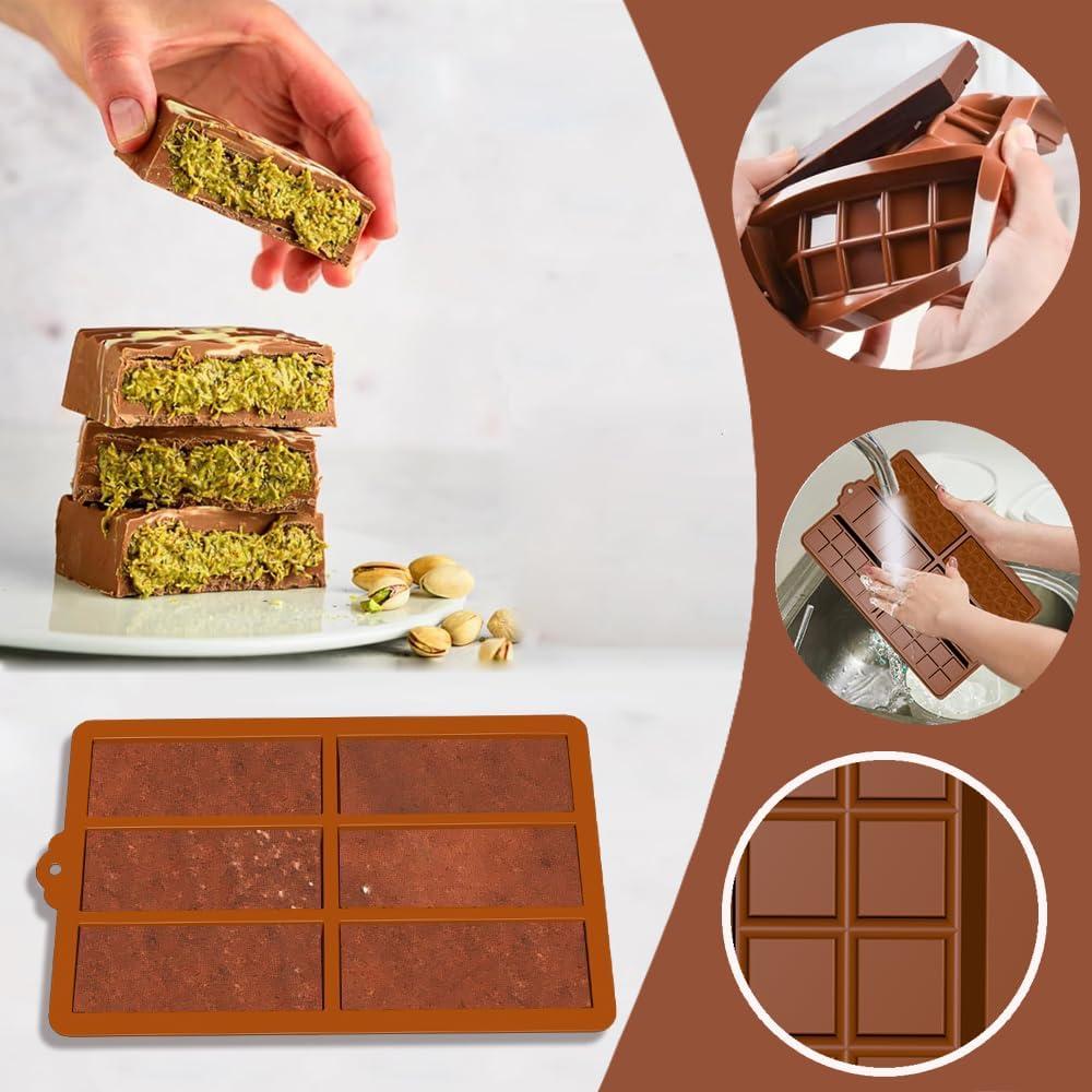 Moldes de Chocolate Silicona BENEKIY 6 Cavidades 27x17 cm