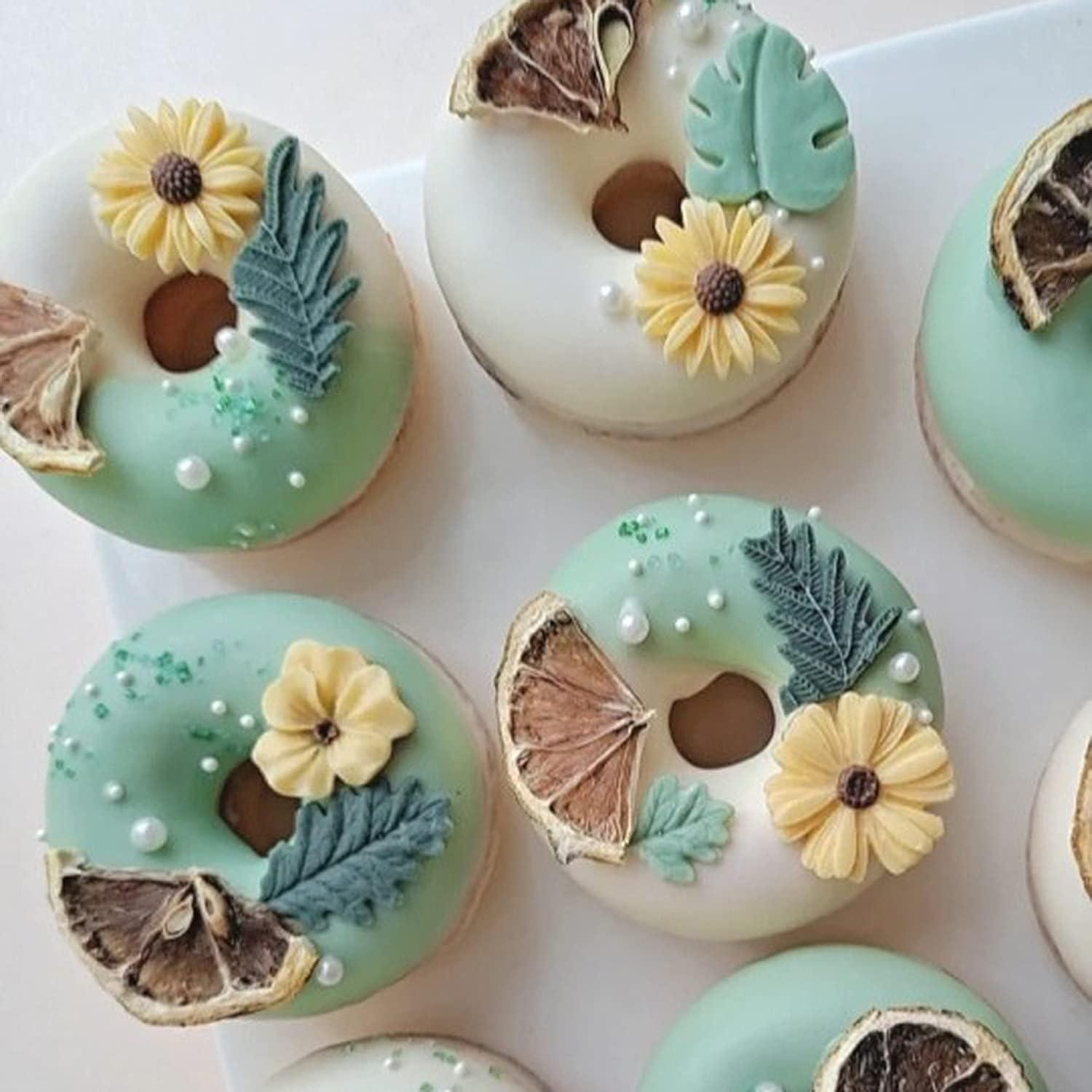 Set de 4 Moldes de Silicona para Decoración de Pasteles Mujiang