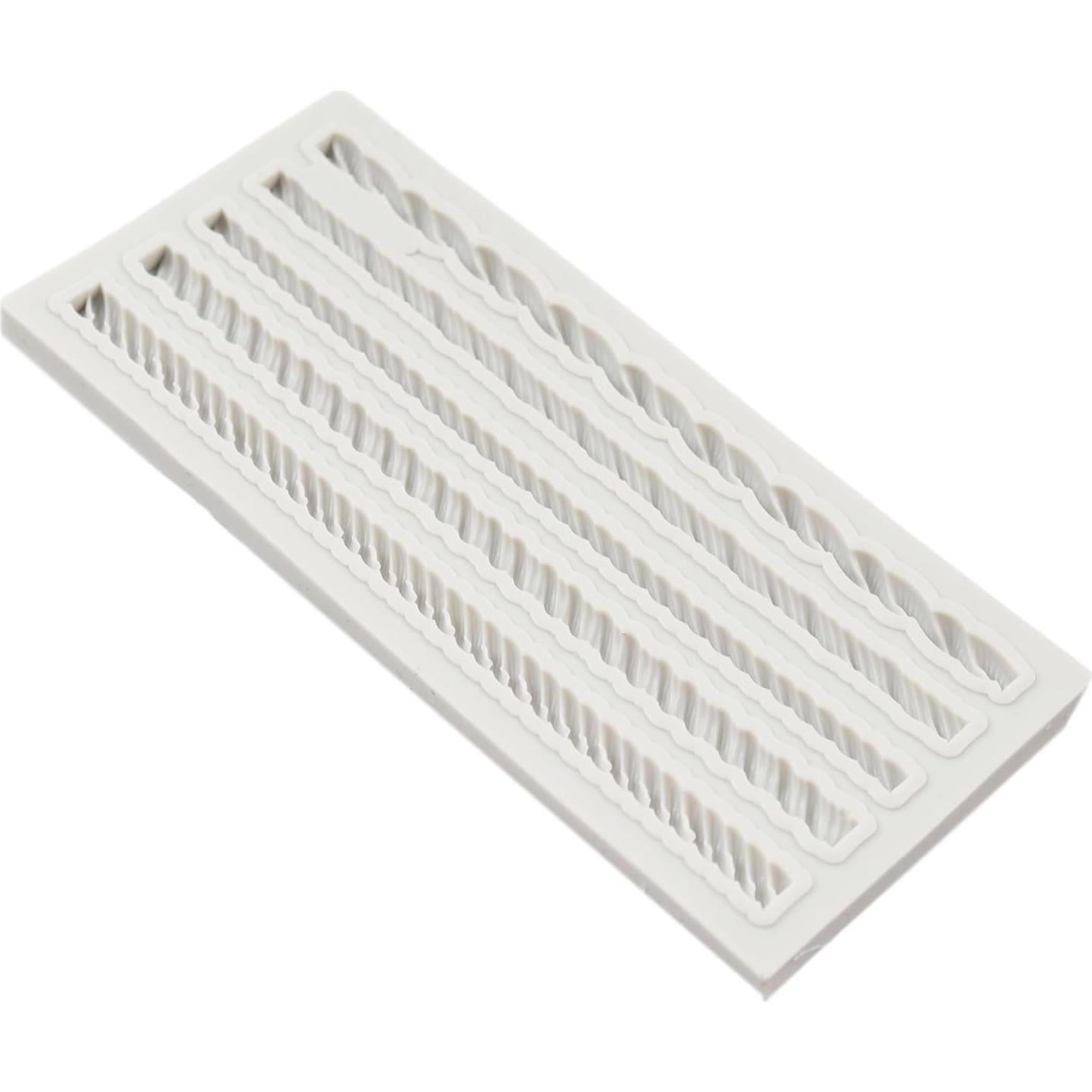 Molde de Silicona para Fondant QDMOLDS Cuerda de Cáñamo 13x5.7cm