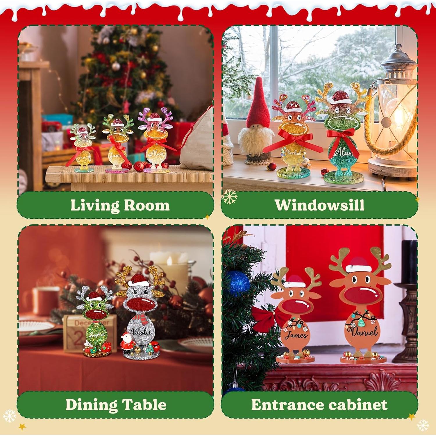 Moldes de Resina de Reno de Navidad LET'S RESIN - 3 Tamaños