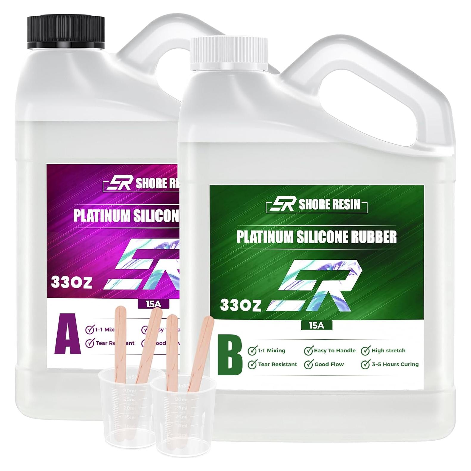 Kit de Moldes de Silicona 66oz SHORE RESIN - Dureza 15A