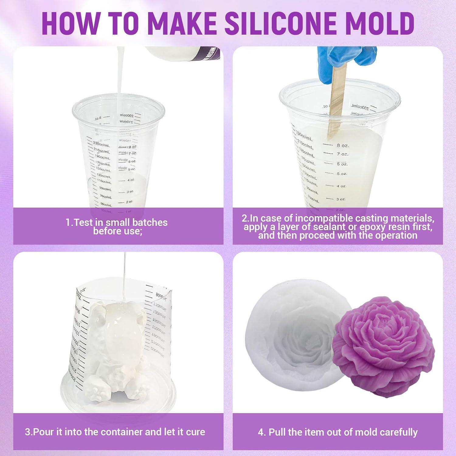 Kit de Moldes de Silicona 66oz SHORE RESIN - Dureza 15A