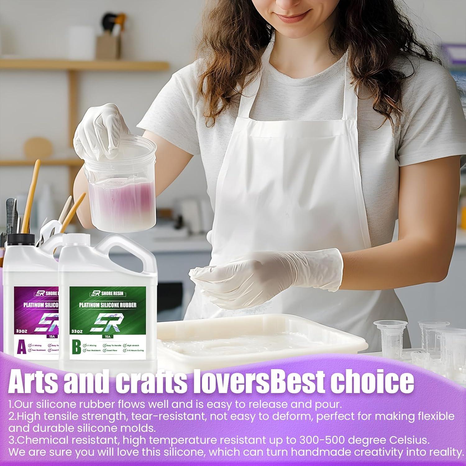 Kit de Moldes de Silicona 66oz SHORE RESIN - Dureza 15A