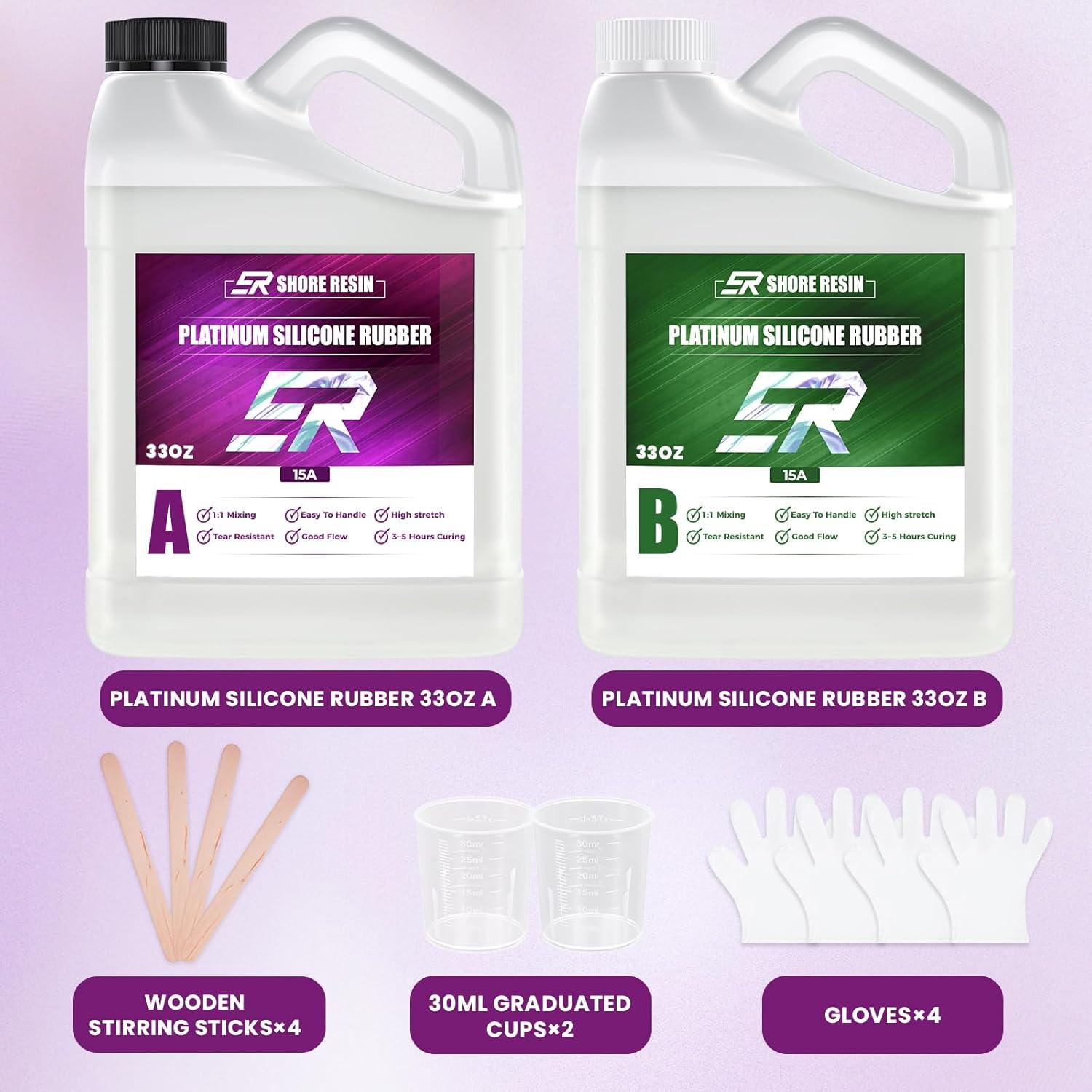 Kit de Moldes de Silicona 66oz SHORE RESIN - Dureza 15A