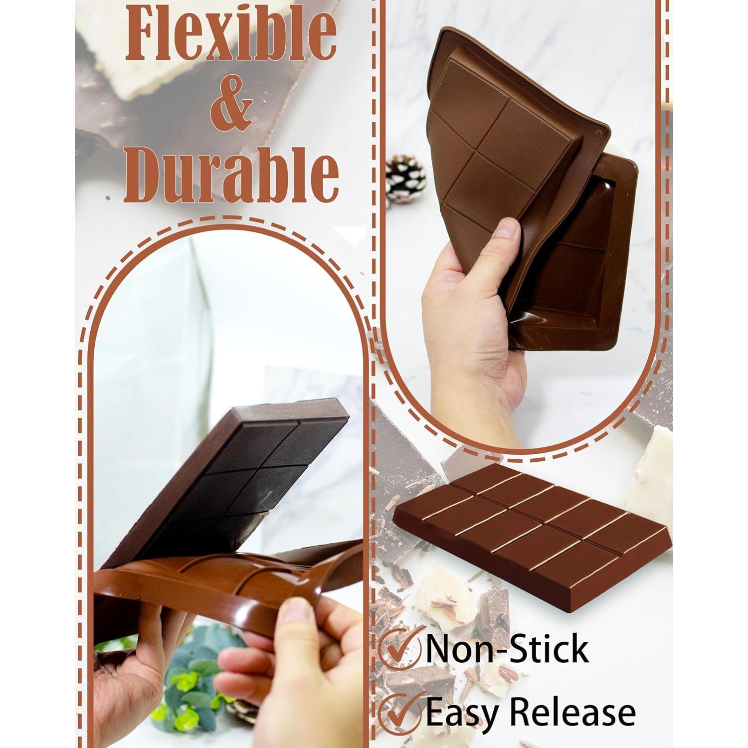 Molde de Chocolate SmartKitch 2PCS Silicona Profunda 25.4x13.5cm