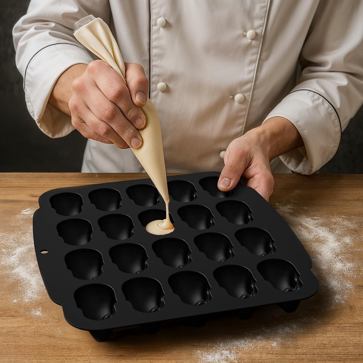 Molde de Silicona Cráneo 20 Cavidades JETKONG Halloween