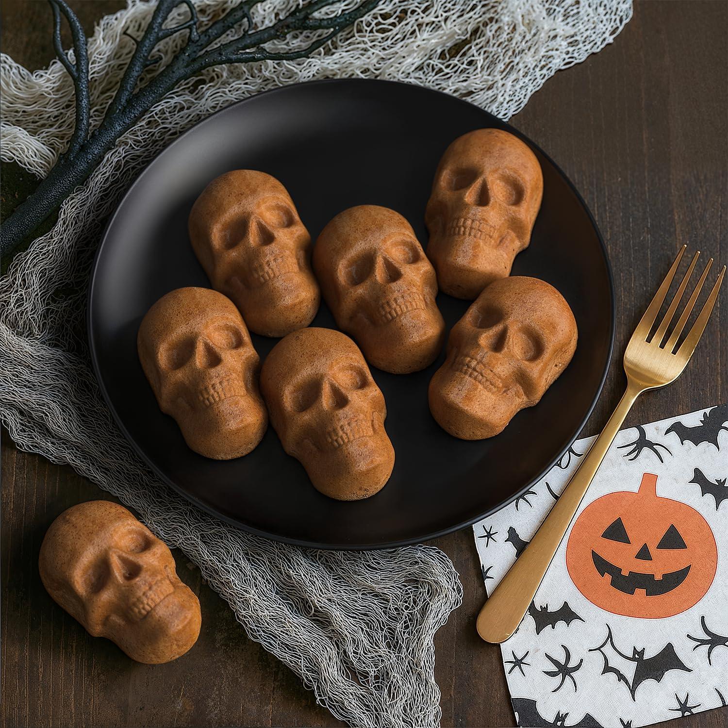 Molde de Silicona Cráneo 20 Cavidades JETKONG Halloween