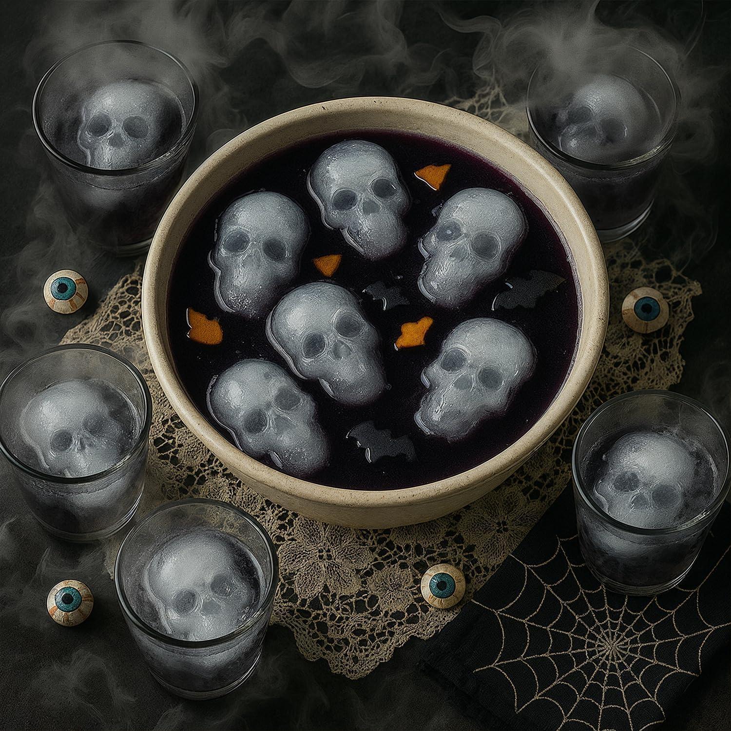 Molde de Silicona Cráneo 20 Cavidades JETKONG Halloween