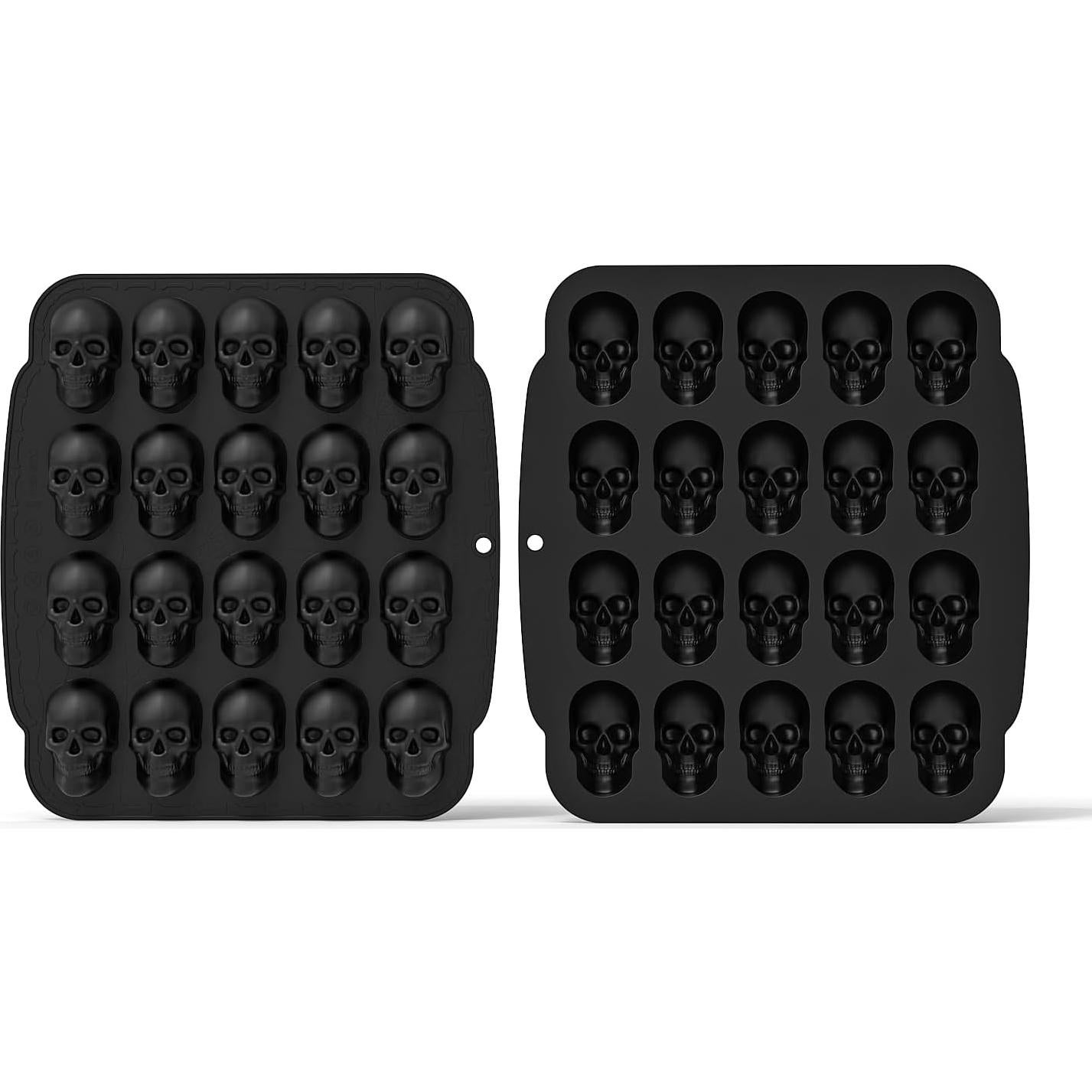 Molde de Silicona Cráneo 20 Cavidades JETKONG Halloween