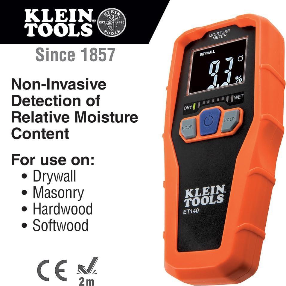 Leica DISTO E7100i Medidor de Distancia Láser 61m Bluetooth + Klein ET140 Medidor de Humedad
