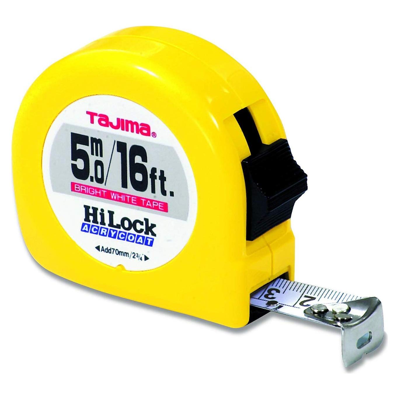 Cinta Métrica Tajima HL-16/5MBW 5m x 2.5cm con Escala Dual