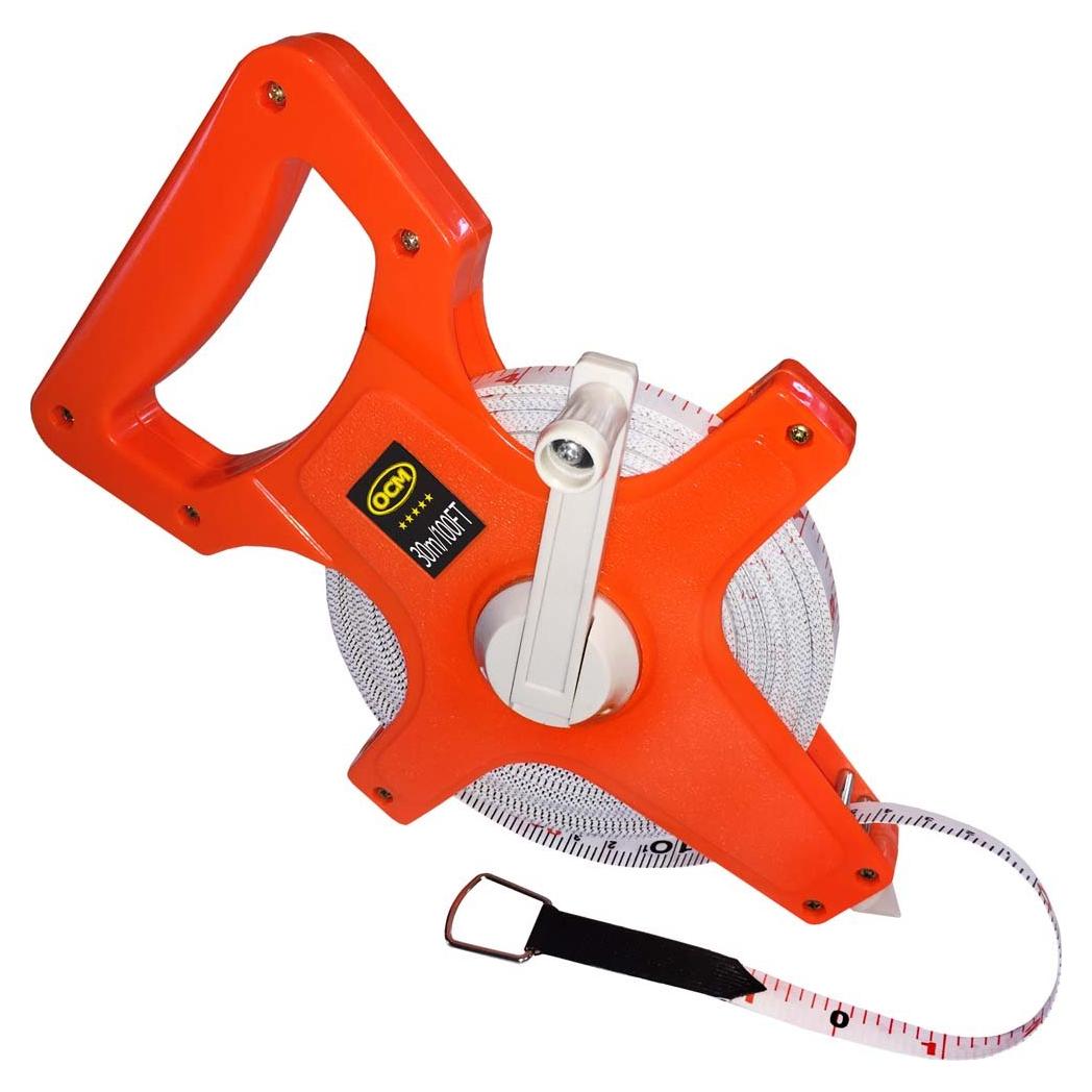 Cinta Métrica OCM de Fibra de Vidrio 30 Metros Resistente