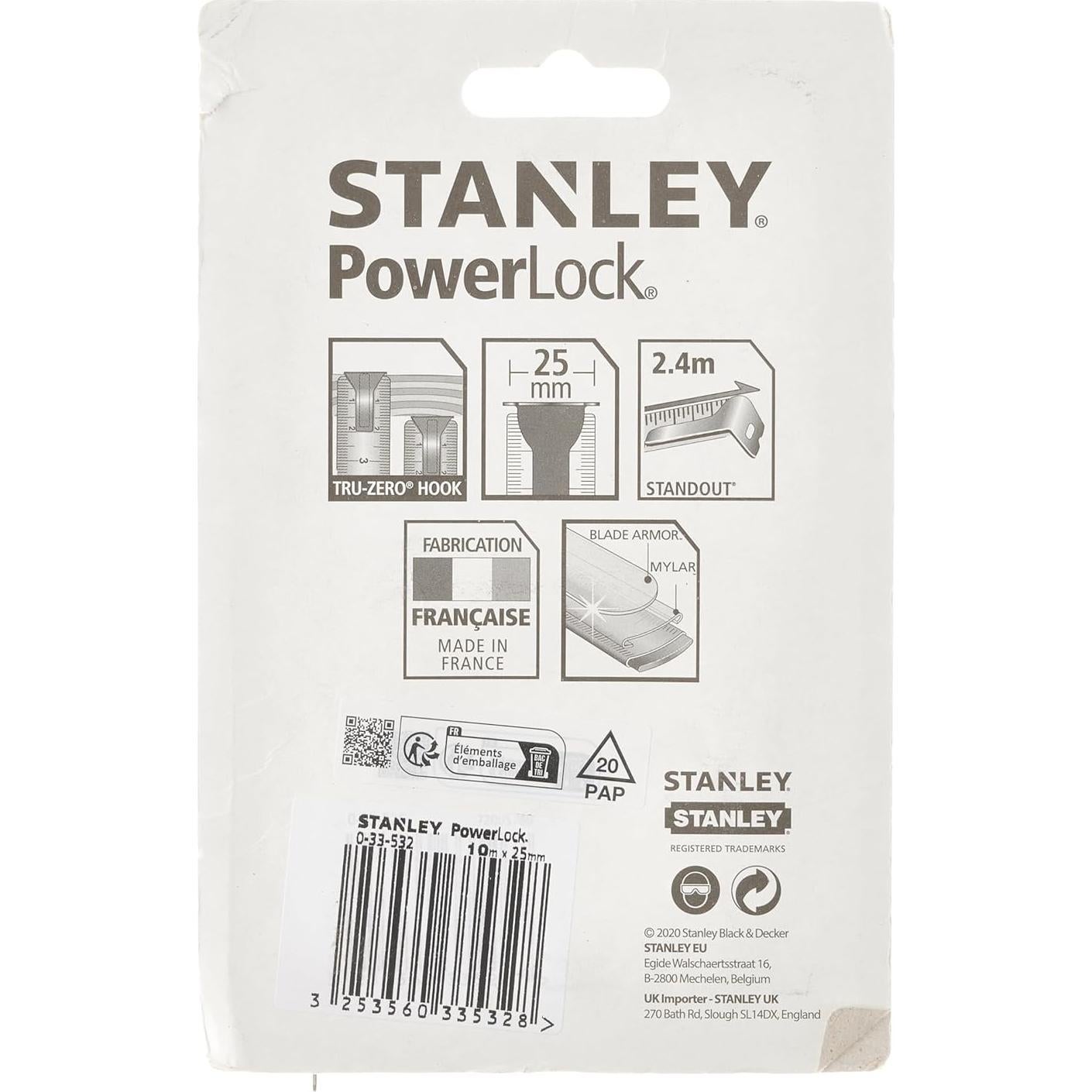 Cinta Métrica Stanley 0-33-532 10m con Armadura de Cuchilla