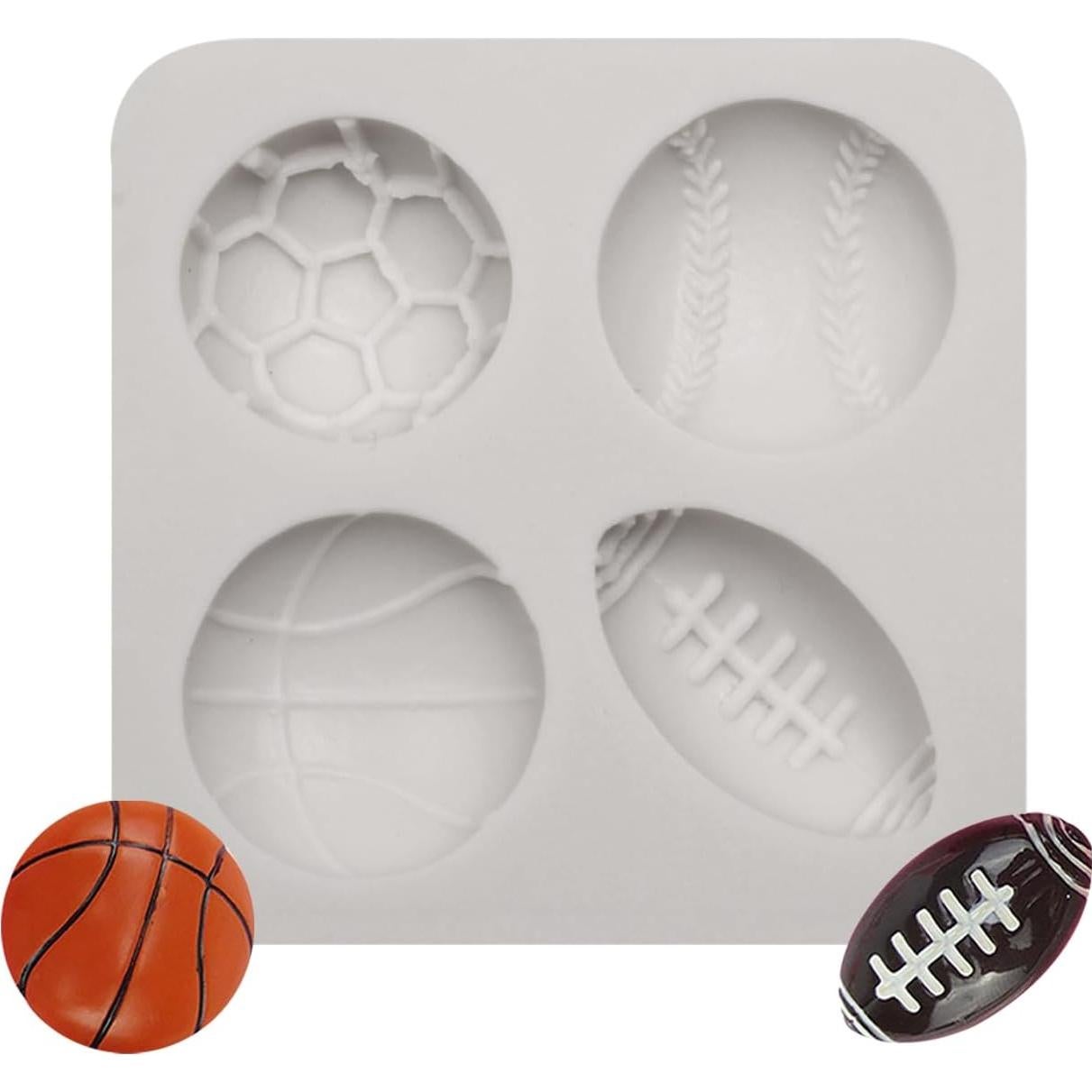 Juego de Moldes de Silicona Octhallow para Pelotas Deportivas