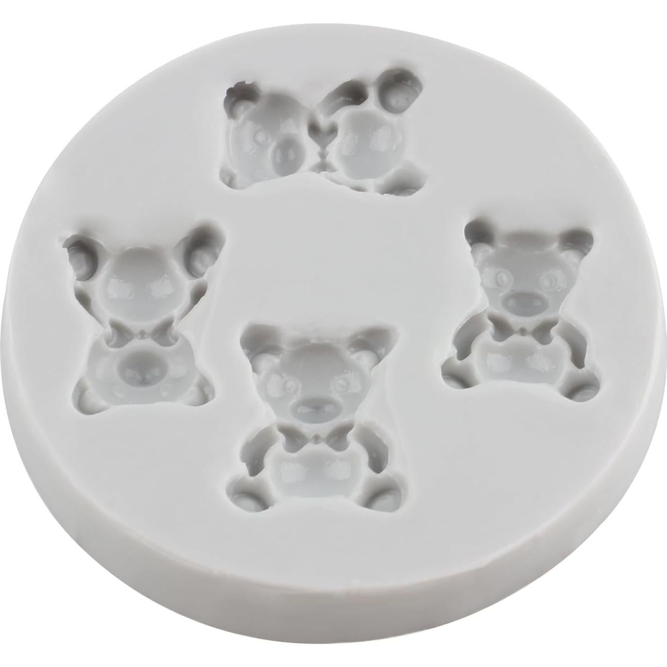 Molde de Silicona de Osito MINFEIDMS 7.69x7.69 cm Reutilizable