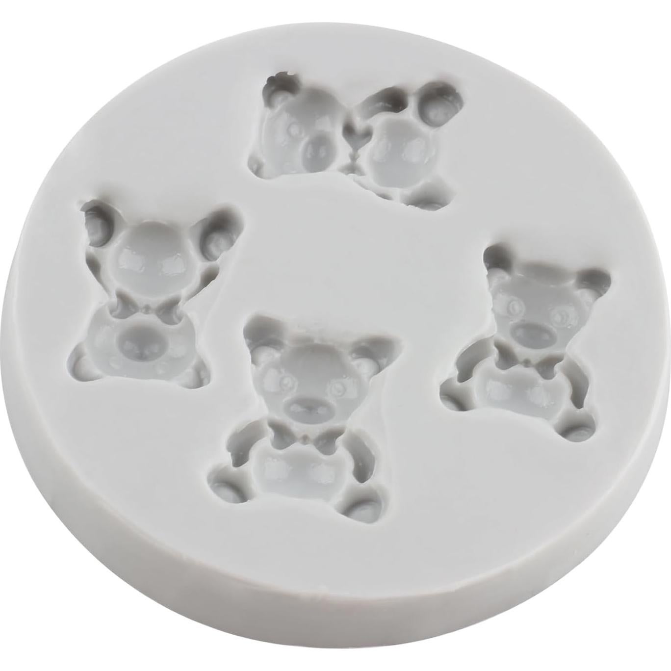 Molde de Silicona de Osito MINFEIDMS 7.69x7.69 cm Reutilizable