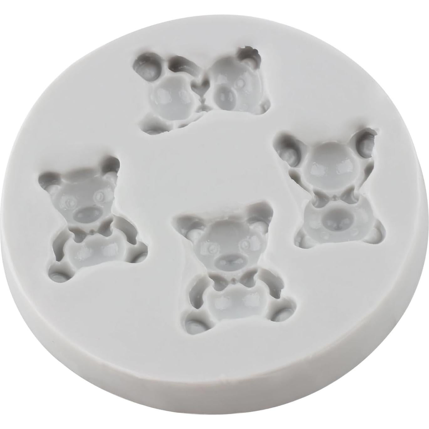 Molde de Silicona de Osito MINFEIDMS 7.69x7.69 cm Reutilizable