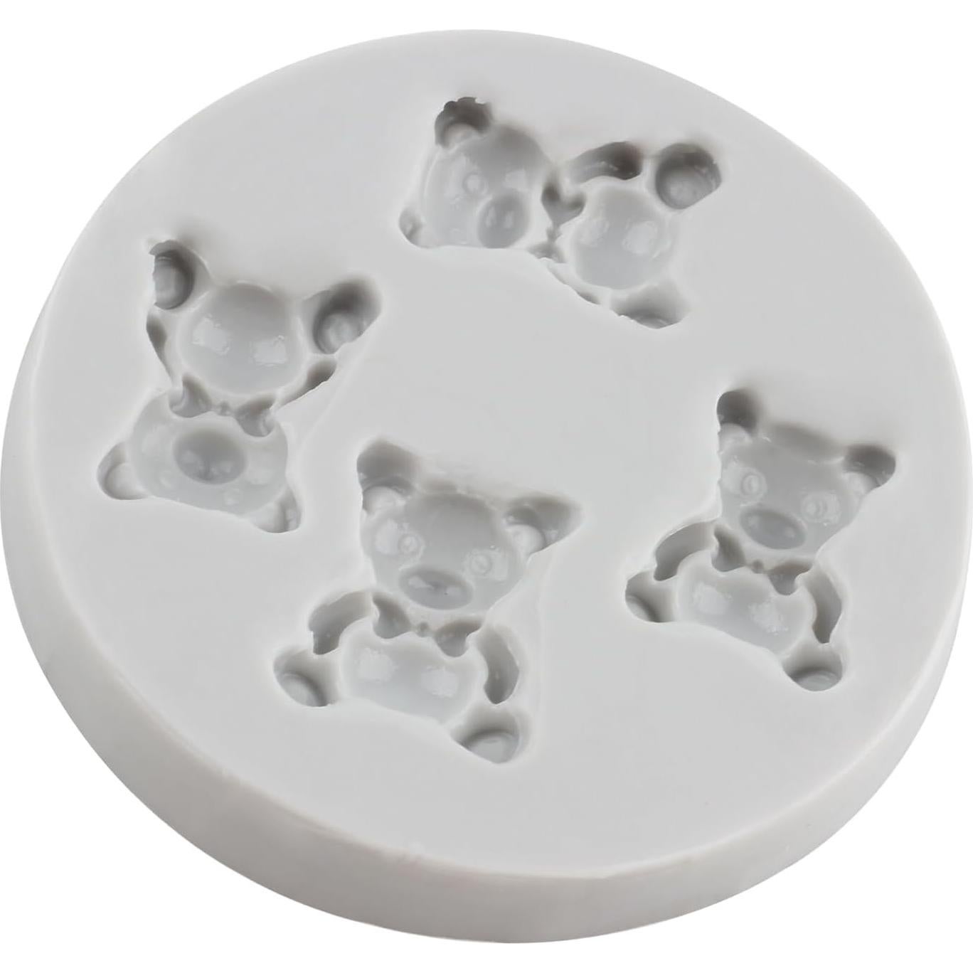 Molde de Silicona de Osito MINFEIDMS 7.69x7.69 cm Reutilizable