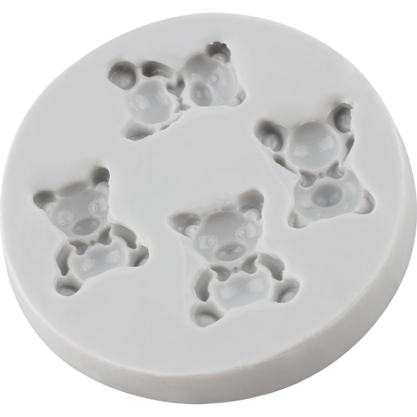 Molde de Silicona de Osito MINFEIDMS 7.69x7.69 cm Reutilizable