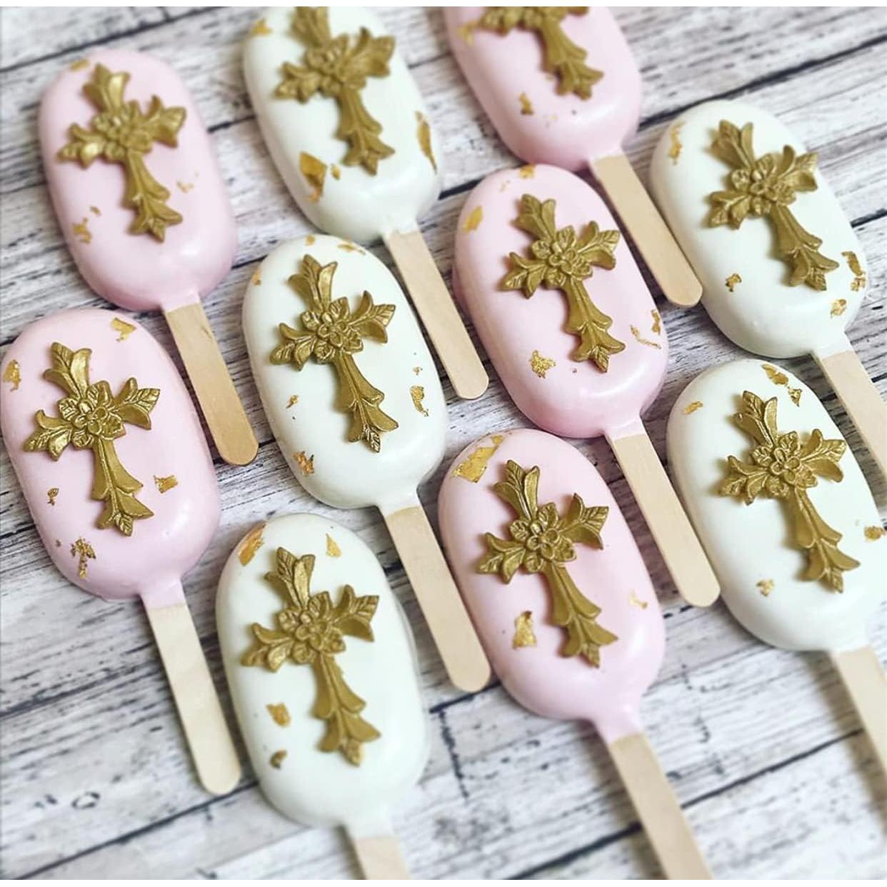 Moldes de Silicona para Pastel JeVenis - 3 Piezas Bautismo