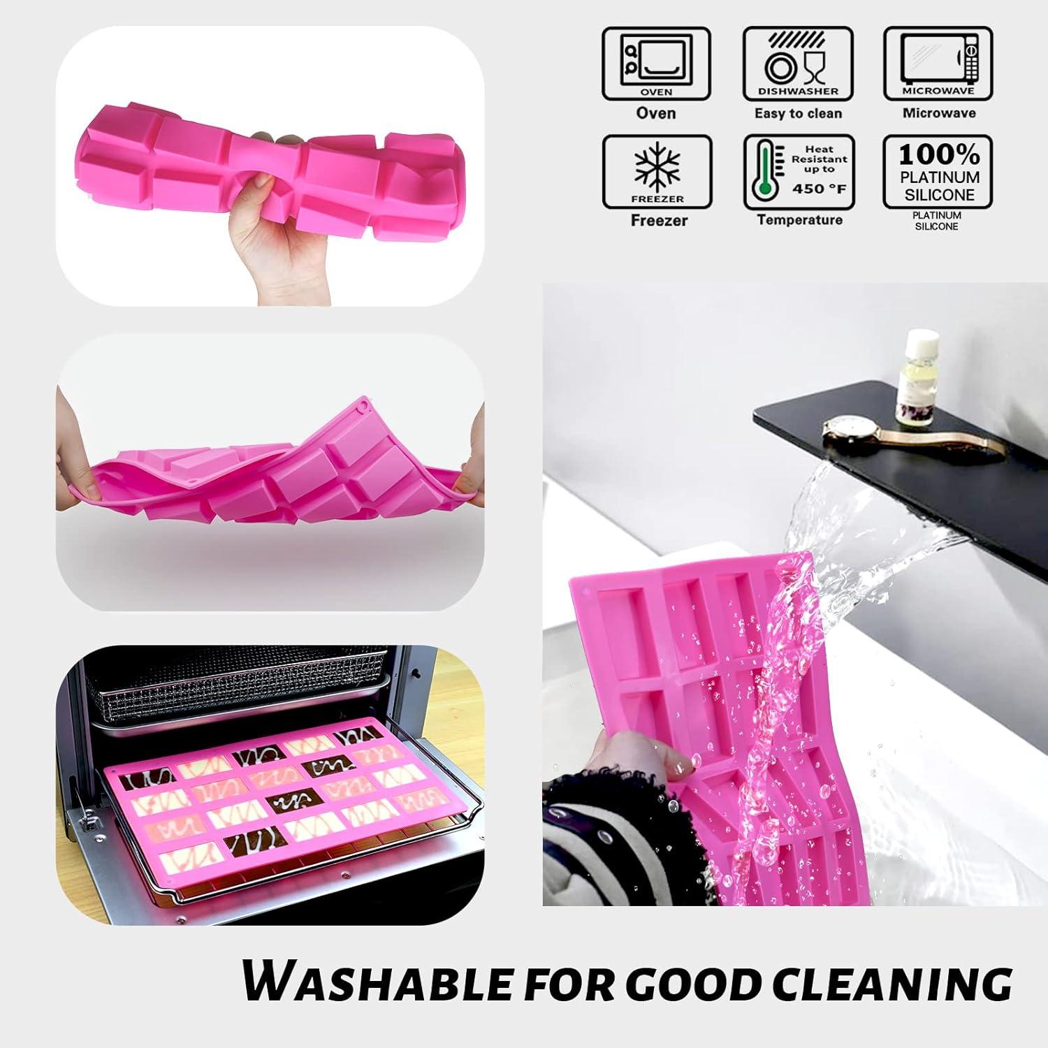 Moldes de Silicona Sakolla 2 Pack para Chocolate y Jabón