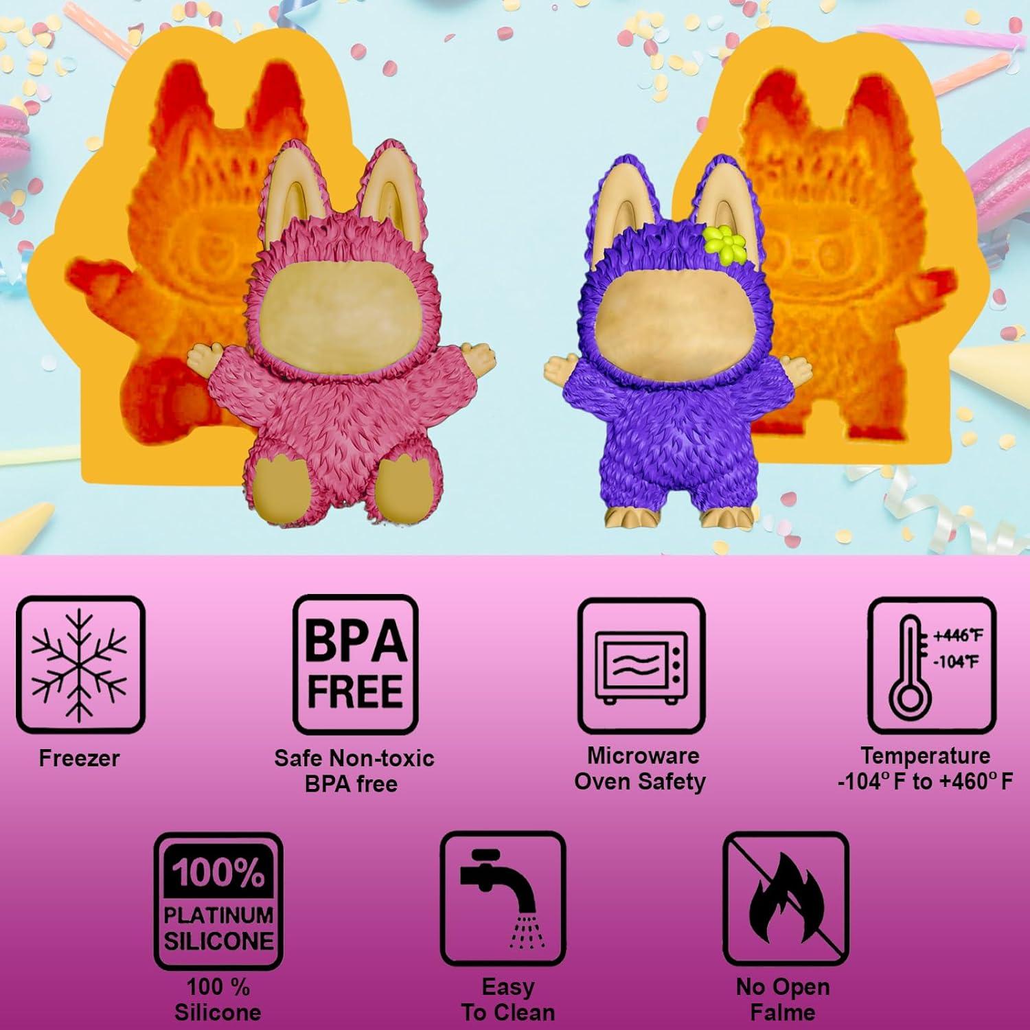 Set de Moldes de Silicona Toni Crafty 2 Pcs para Chocolate y DIY