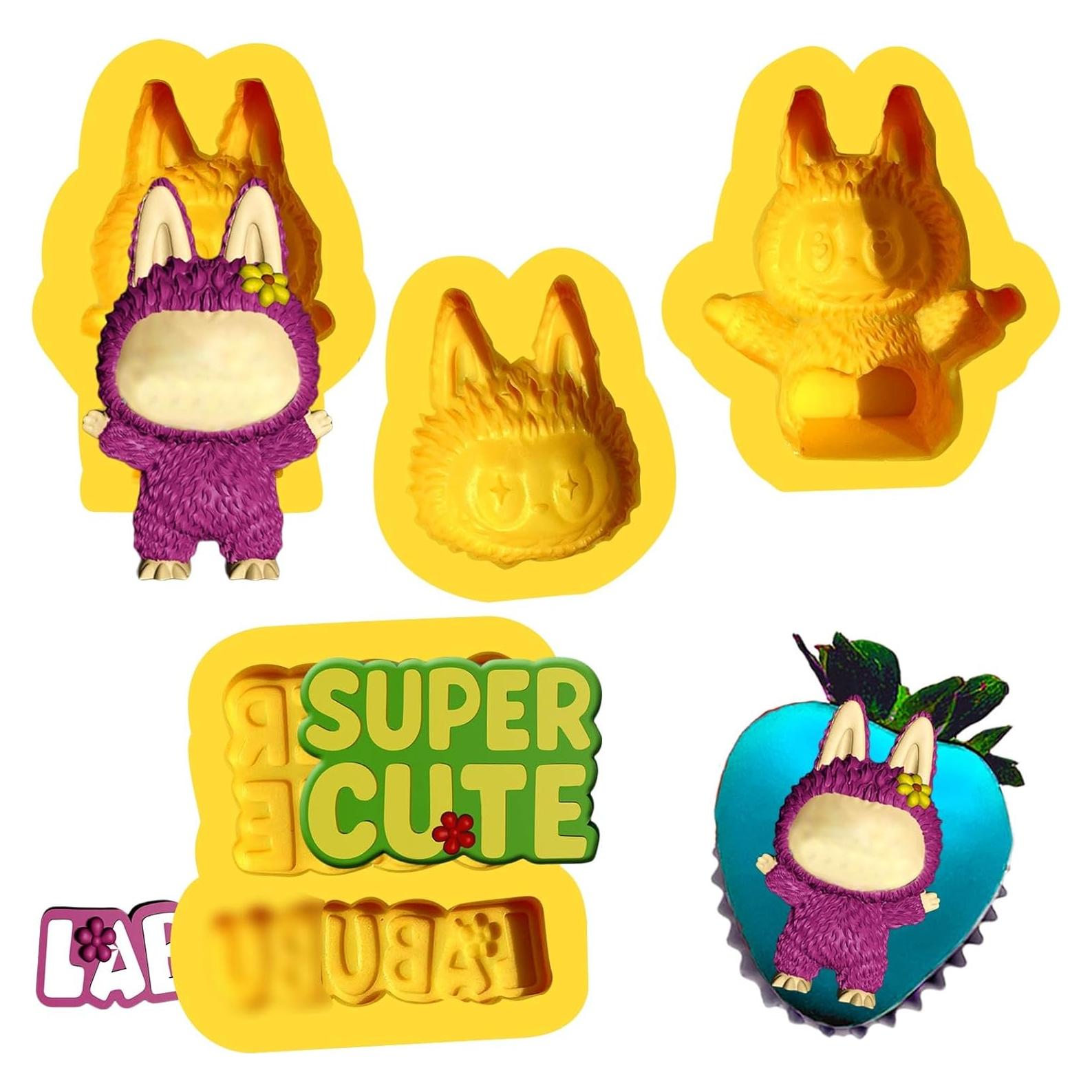 Set de Moldes de Silicona Toni Crafty 4 Piezas 3D