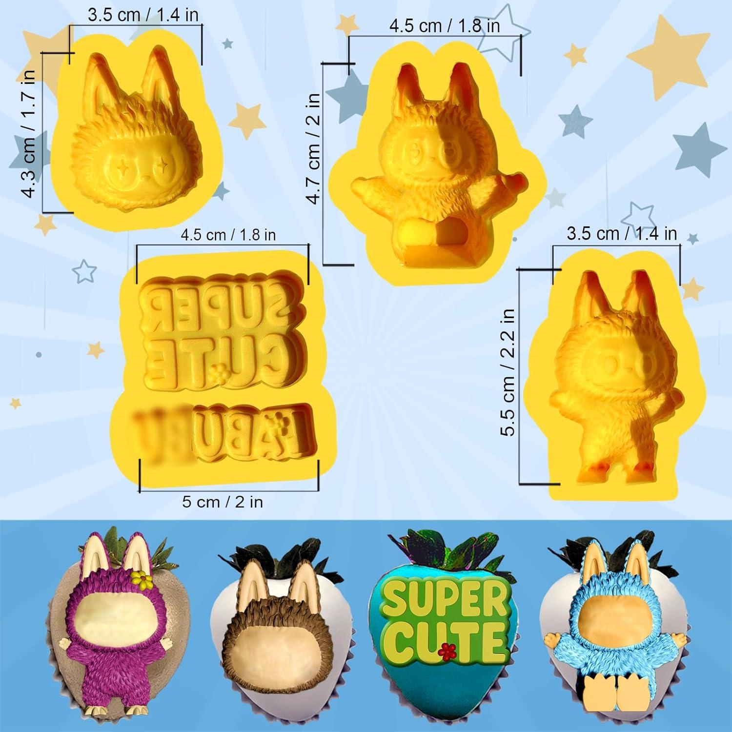 Set de Moldes de Silicona Toni Crafty 4 Piezas 3D