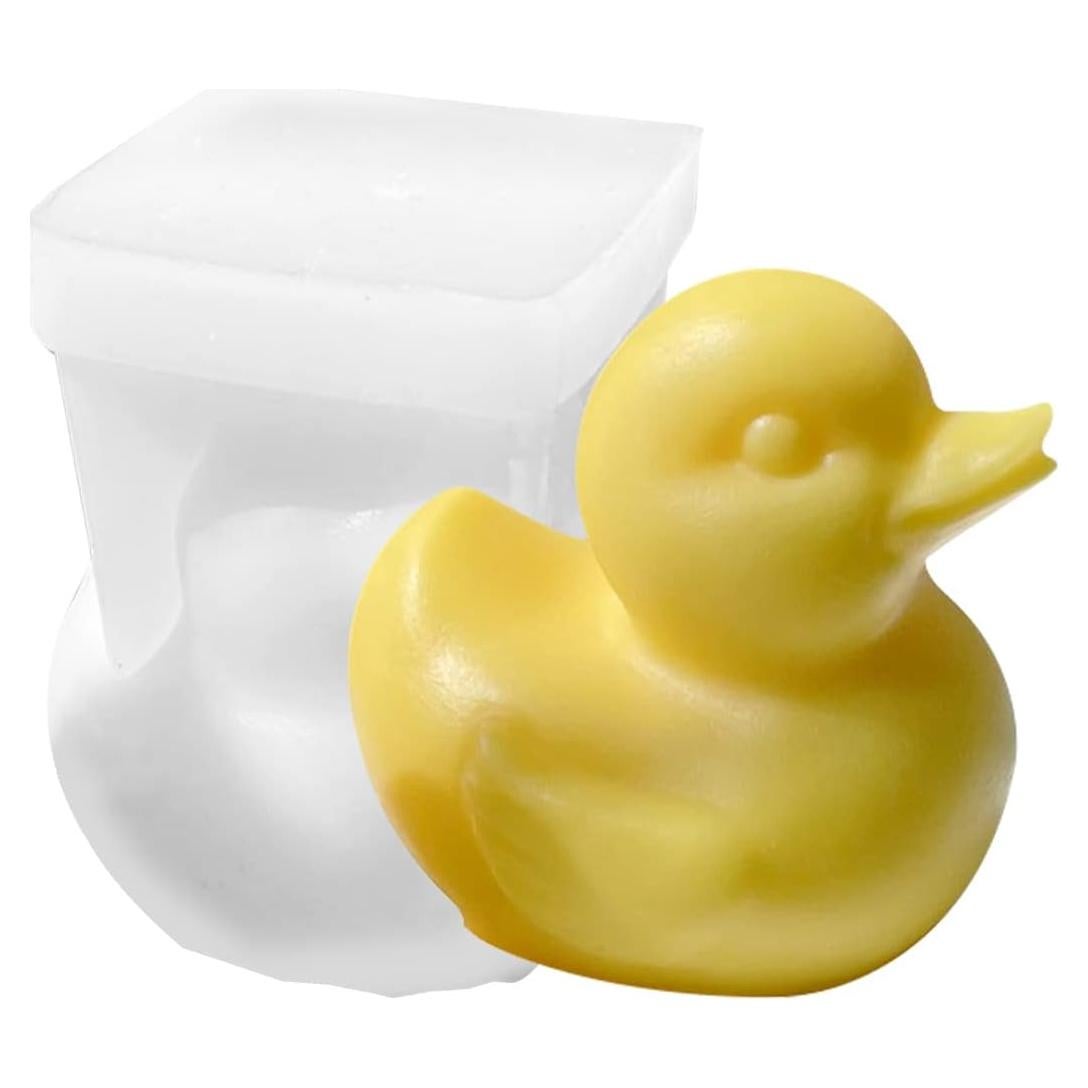 Molde de Silicona para Vela 3D Pato ZAKVOOR - DIY Resina