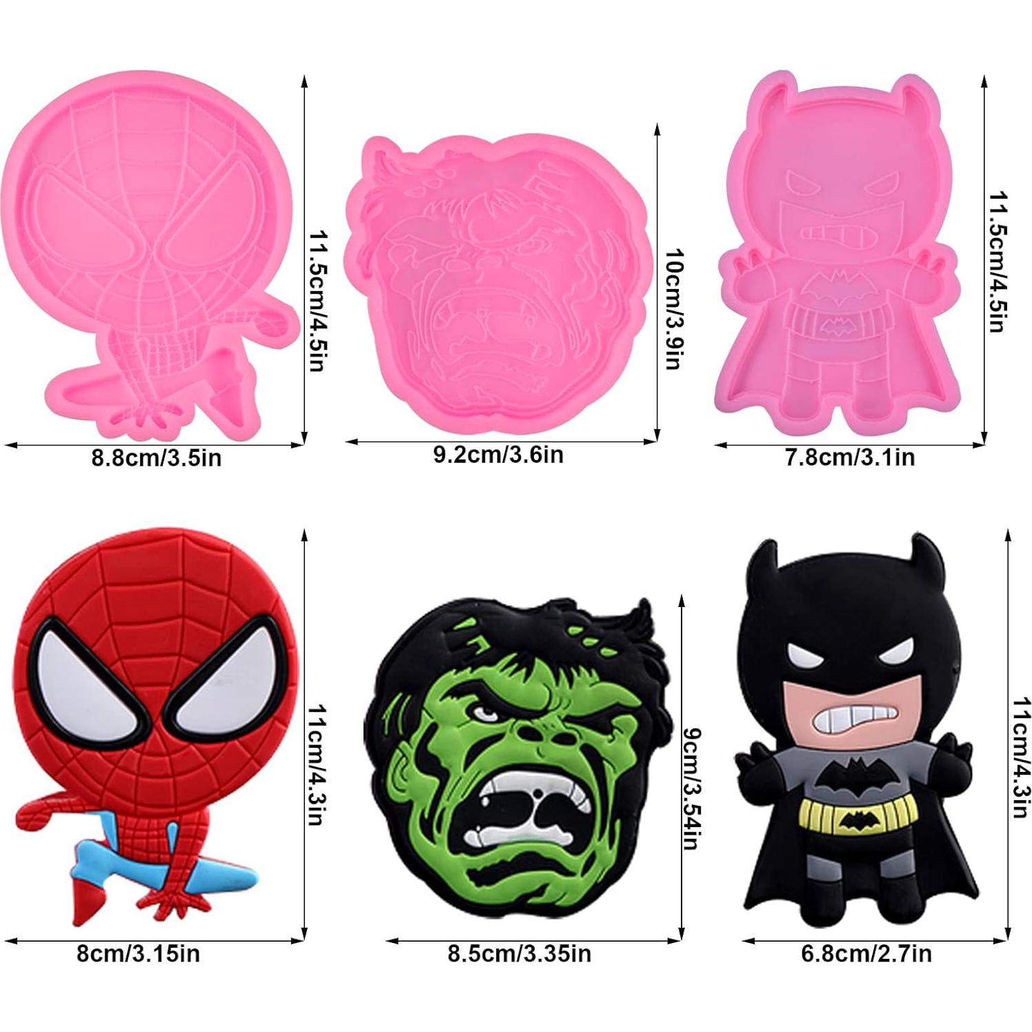 Molde de Silicona 3 Piezas Yedadone para Fondant y Chocolate