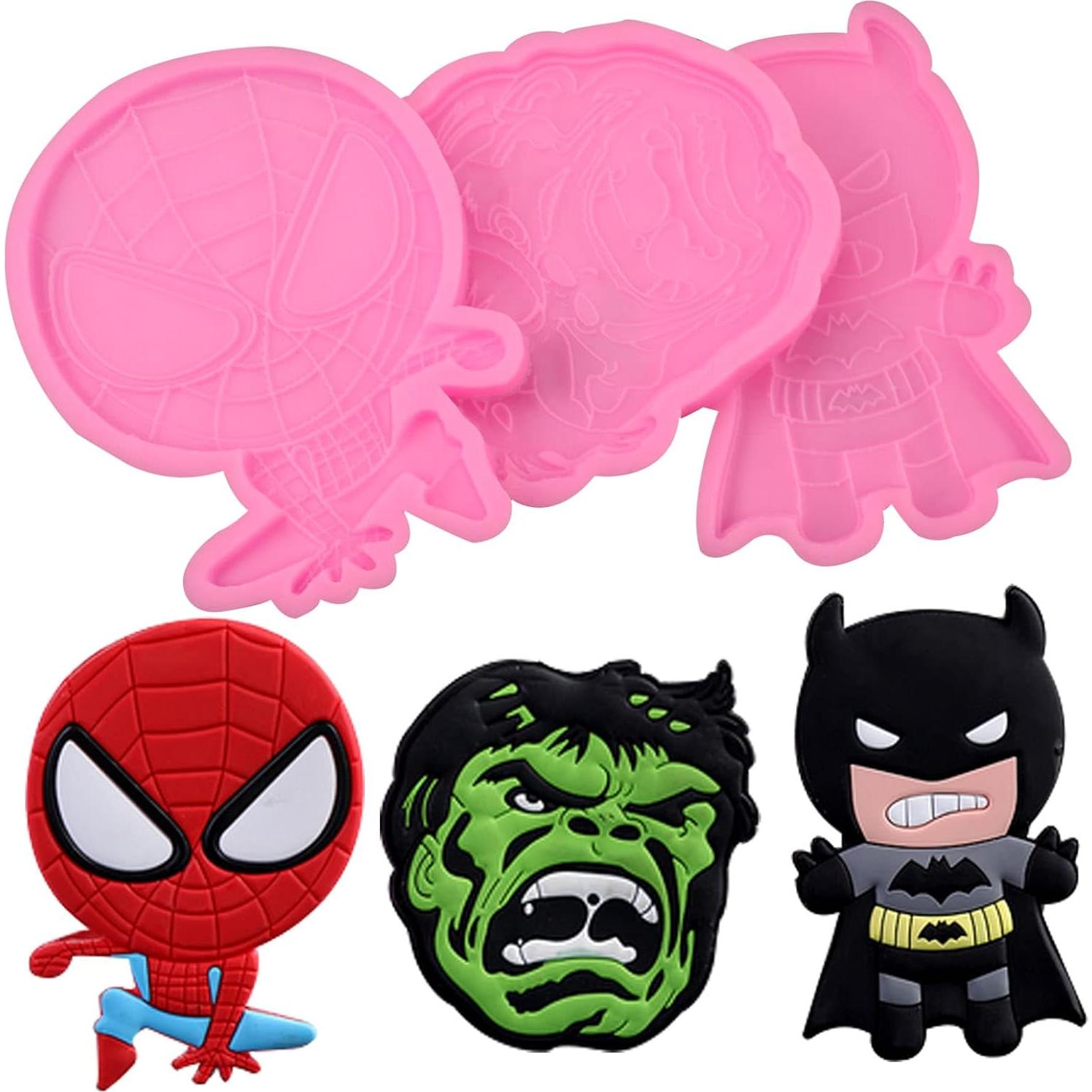 Molde de Silicona 3 Piezas Yedadone para Fondant y Chocolate