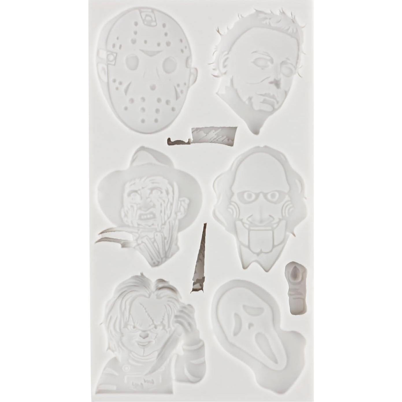 Moldes de Silicona de Fondant Halloween Sijiangmold Set de 2