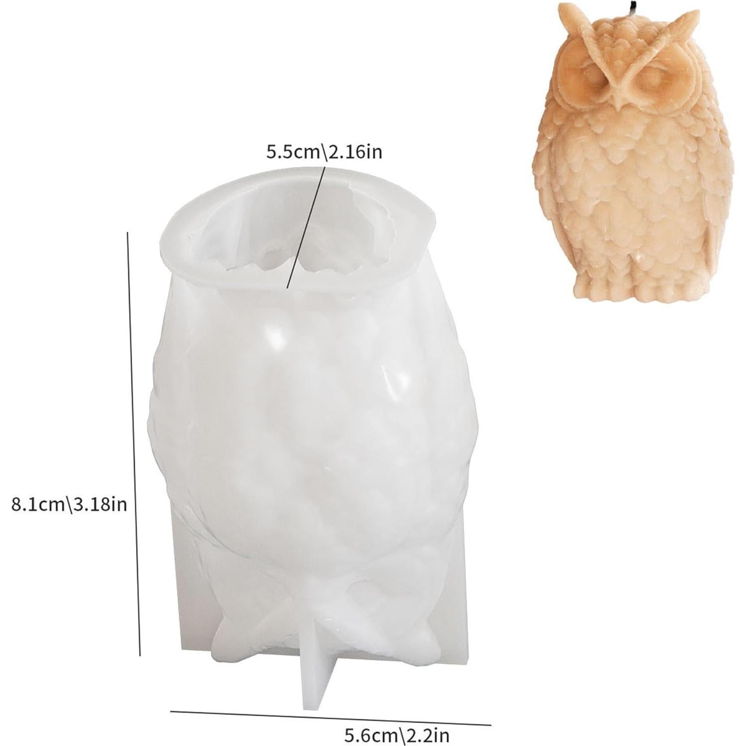 Molde de Silicona para Velas de Animal ESEENS - 5,08x2,54 cm