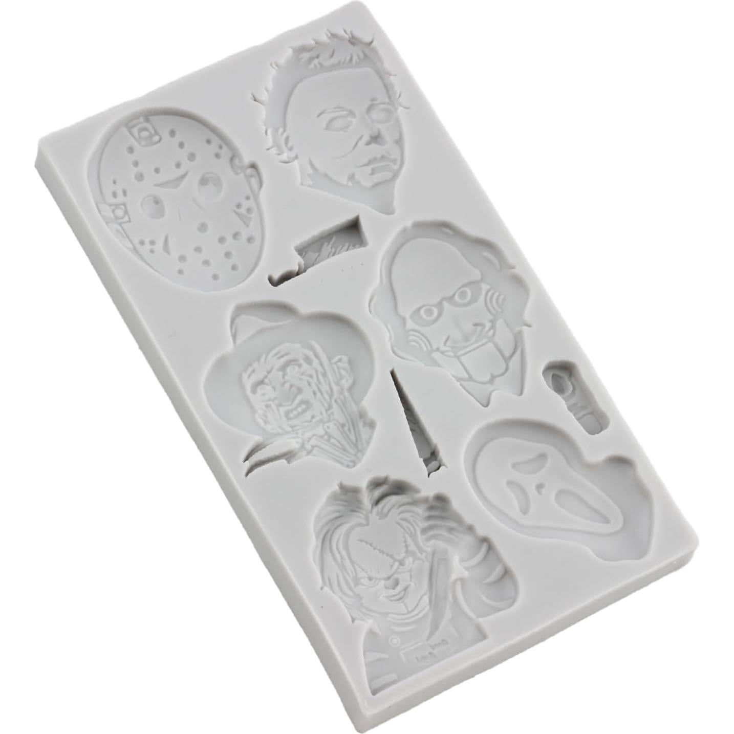 Moldes de Silicona de Fondant Halloween MINFEIDMS Set de 2