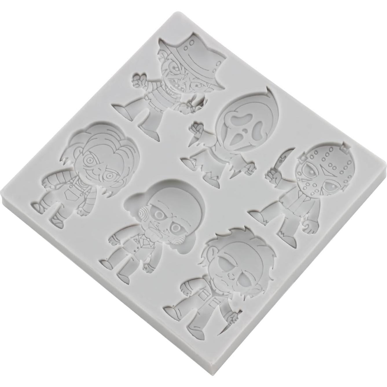 Moldes de Silicona de Fondant Halloween MINFEIDMS Set de 2