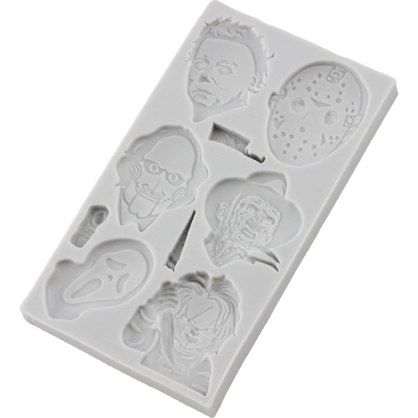 Moldes de Silicona de Fondant Halloween MINFEIDMS Set de 2