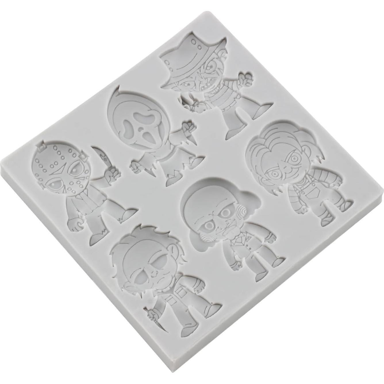 Moldes de Silicona de Fondant Halloween MINFEIDMS Set de 2