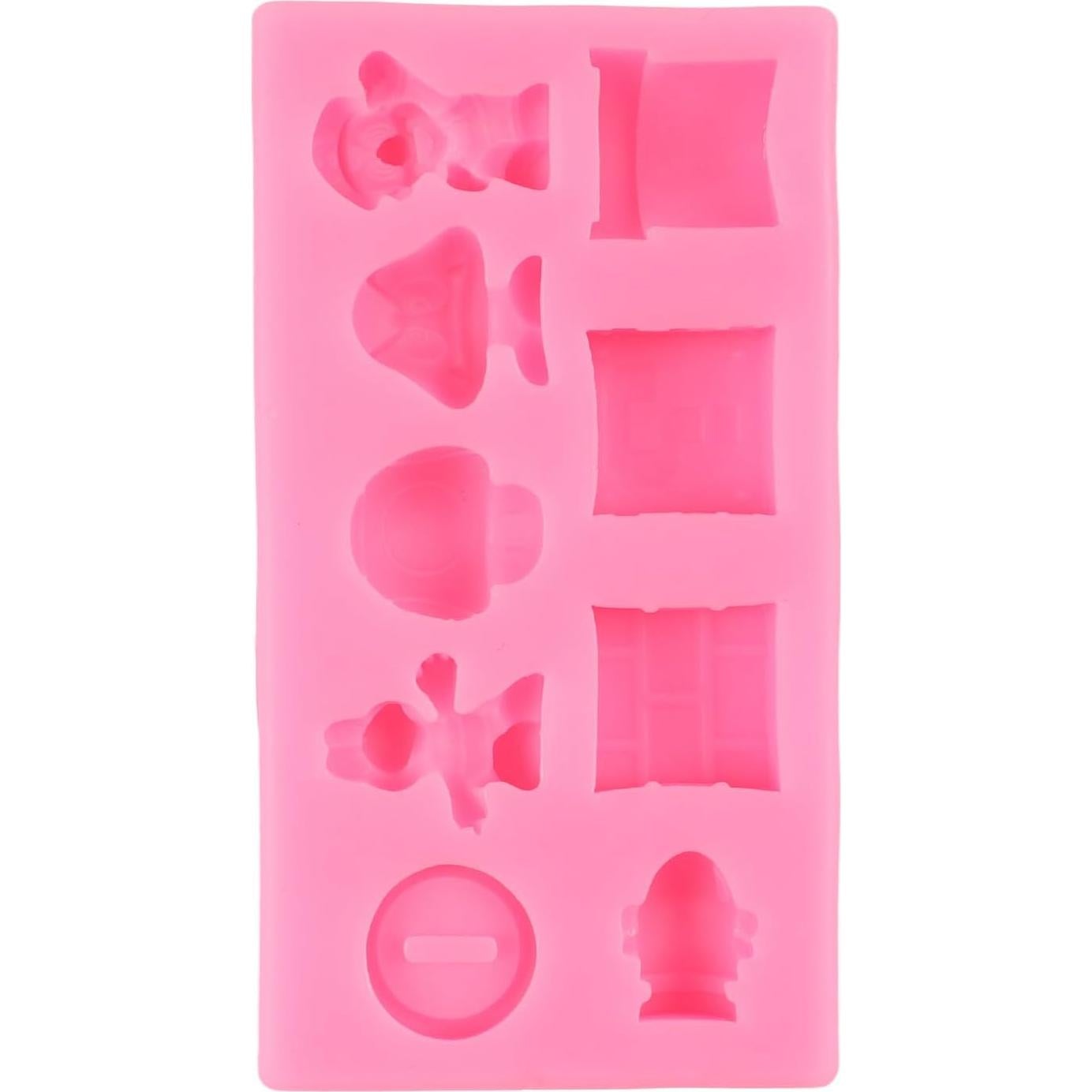 Molde de Silicona QDMOLDS Hongo Dragón y Monedas de Oro 9 Huecos