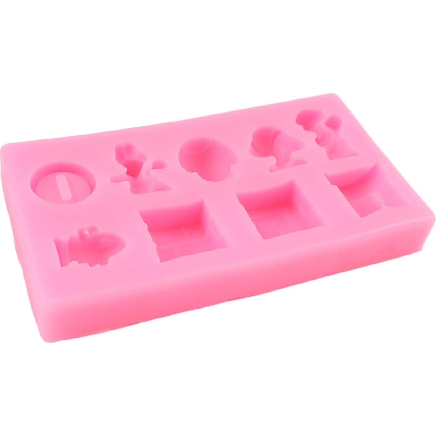 Molde de Silicona QDMOLDS Hongo Dragón y Monedas de Oro 9 Huecos