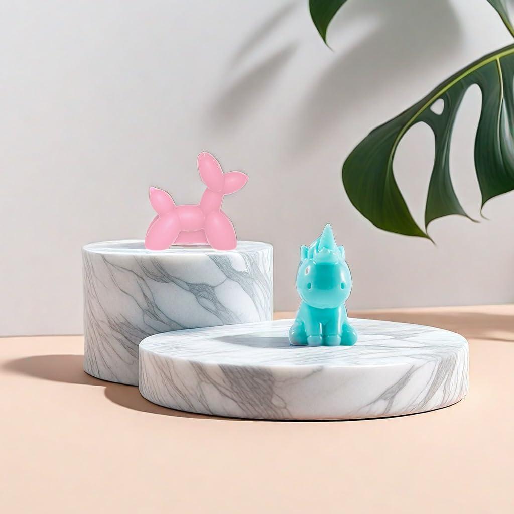 Juego de 6 Moldes de Silicona 3D Animales Permulaan