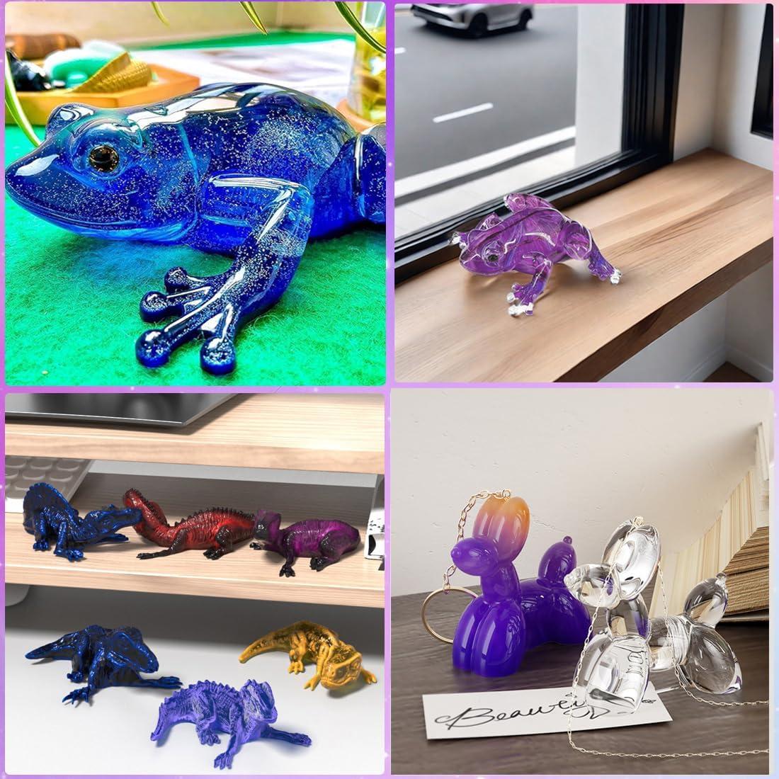 Juego de 6 Moldes de Silicona 3D Animales Permulaan