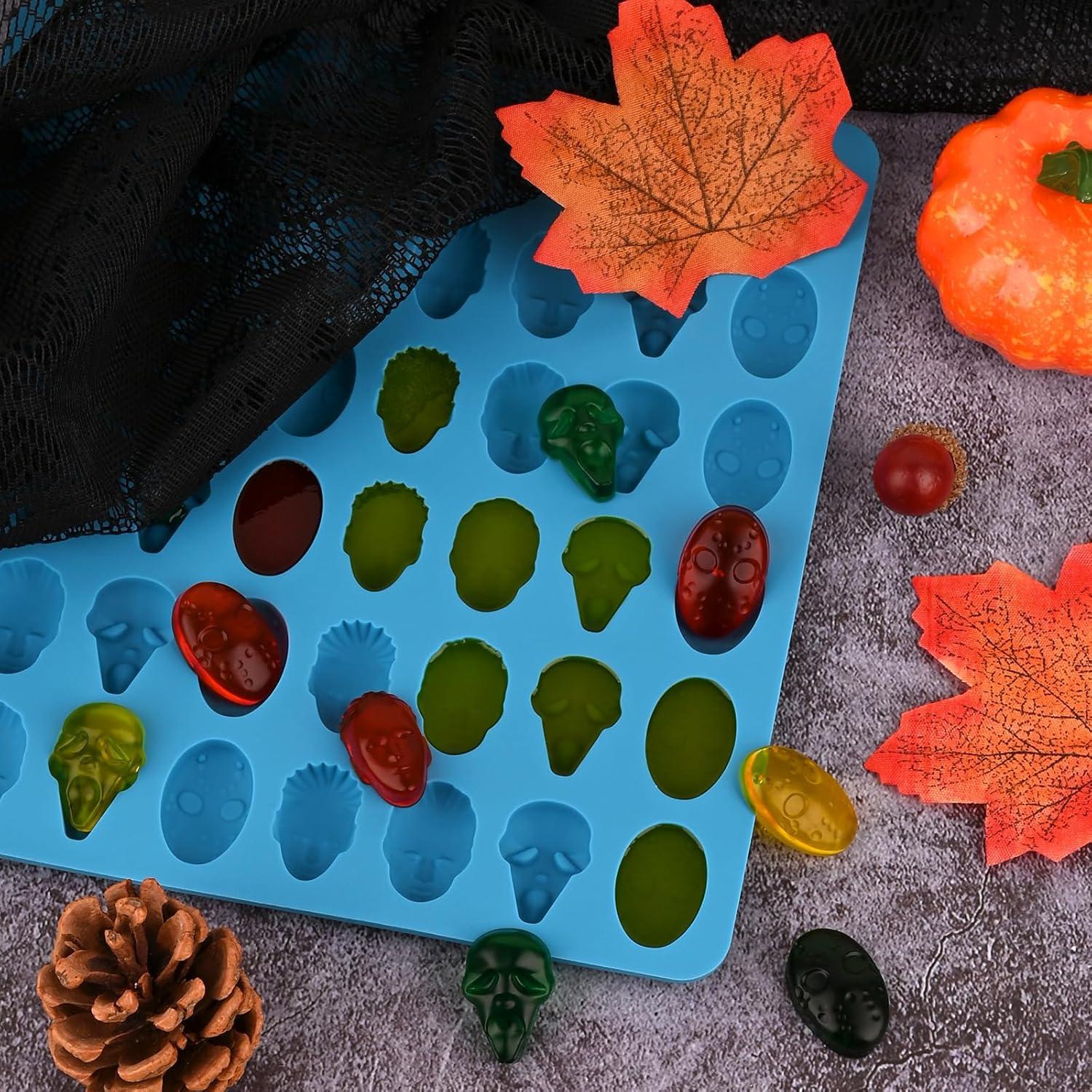 Moldes de Chocolate de Halloween Wrbin 2 Pcs Silicona 3D