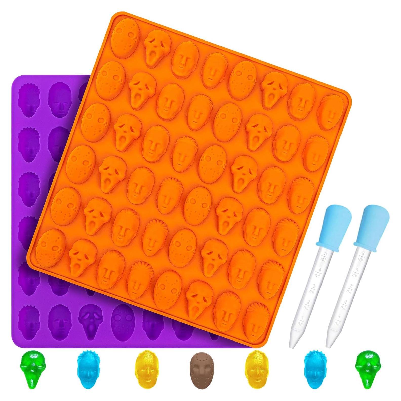 Moldes de Silicona para Chocolate Halloween KKDINDAN 2 Pcs